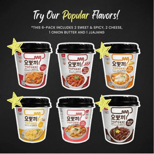 Tteokbokki 6-Cup Combo